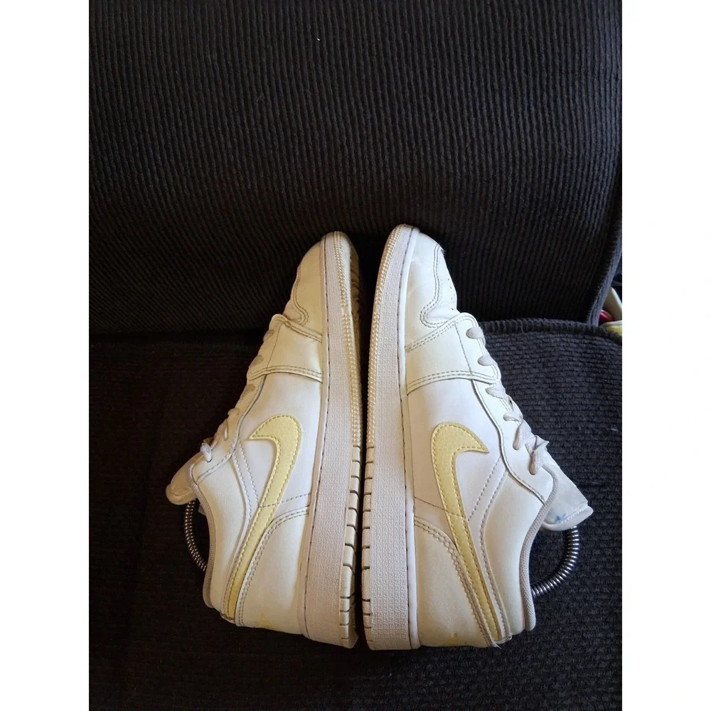 Nike Shoes Womens 8 Youth 6.5Y Air Jordan 1 Low GS Sail/Light‎ Laser Orange